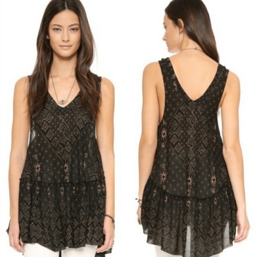 Free People Printed Top